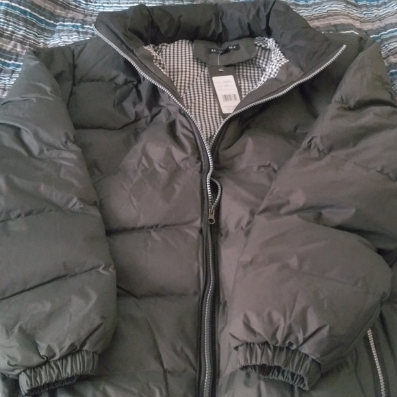 U2wear Puffer Coat Men Size Large - Olive - Picture 1 of 4